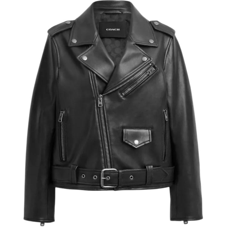 Женская кожаная куртка-пальто Coach, черный
Женская кожаная куртка-пальто Coach, черный