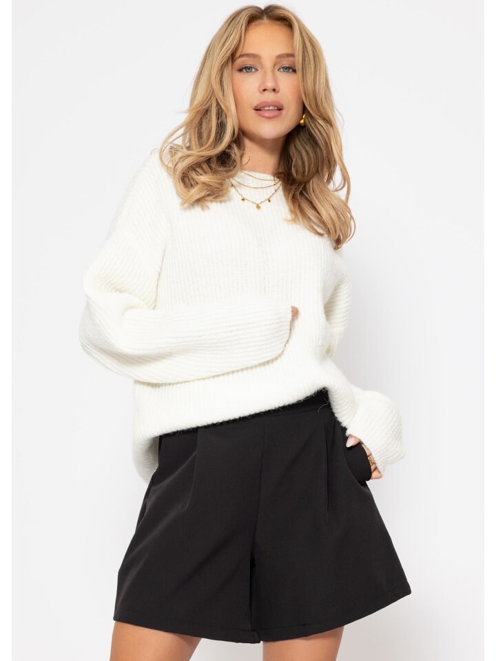 Пуловер SASSYCLASSY Gerippter Pullover mit Rundhalsausschnitt, белый
Пуловер SASSYCLASSY Gerippter Pullover mit Rundhalsausschnitt, белый