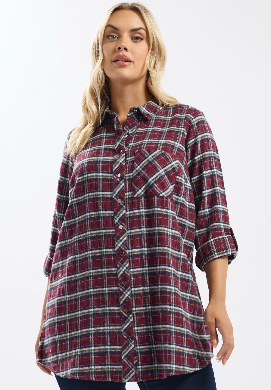 Блуза Yours Clothing Button-down blouse, Burgundy/Dark Red
Блуза Yours Clothing Button-down blouse, Burgundy/Dark Red