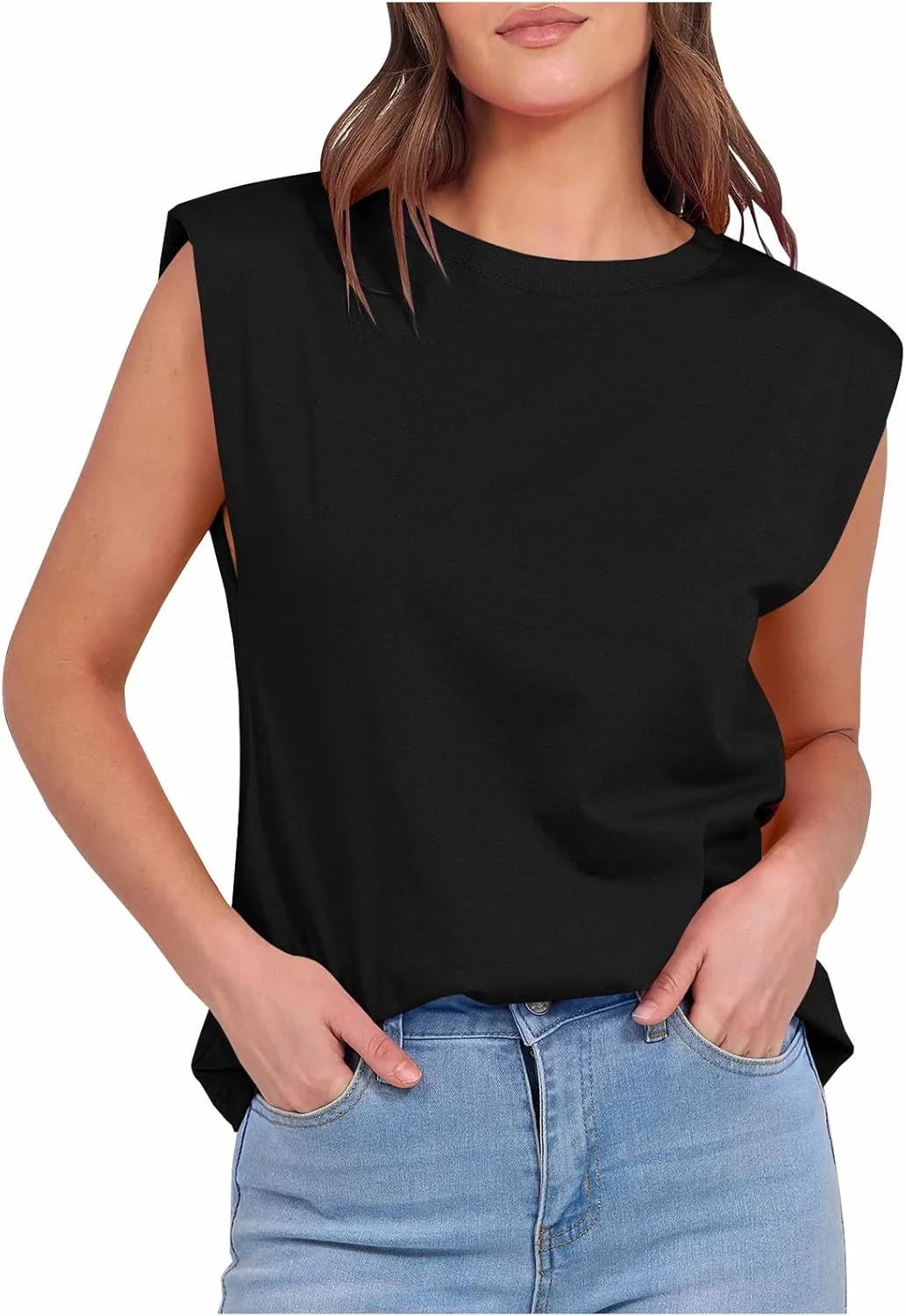 XUNRYAN летний топ без рукавов женский свободного кроя
XUNRYAN летний топ без рукавов женский свободного кроя