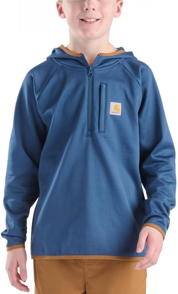 Carhartt детская толстовка CA6778 Force с длинным рукавом и четвертью молнии - для мальчиков, Dark Denim
Carhartt детская толстовка CA6778 Force с длинным рукавом и четвертью молнии - для мальчиков, Dark Denim
