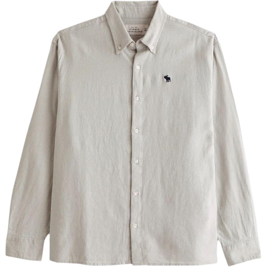 Abercrombie&Fitch Мужская рубашка светло-серого цвета
Abercrombie&Fitch Мужская рубашка светло-серого цвета