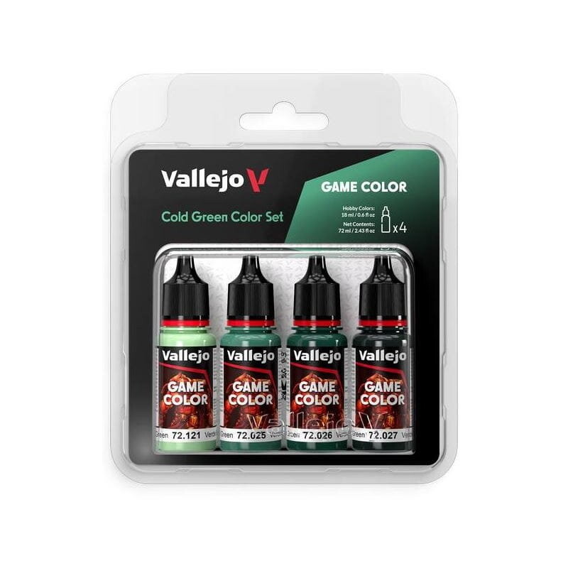 VALLEJO GAME COLOR — 72383 Набор красок холодного зеленого цвета
VALLEJO GAME COLOR — 72383 Набор красок холодного зеленого цвета