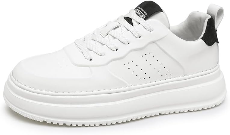 Мужские кожаные кроссовки на шнуровке, удобная обувь для ходьбы, с амортизирующей подошвой, утягивающие кроссовки для мужчин, повседневные скейт-кроссовки Trcloltc, белый/черный
Мужские кожаные кроссовки на шнуровке, удобная обувь для ходьбы, с амортизирующей подошвой, утягивающие кроссовки для мужчин, повседневные скейт-кроссовки Trcloltc, белый/черный