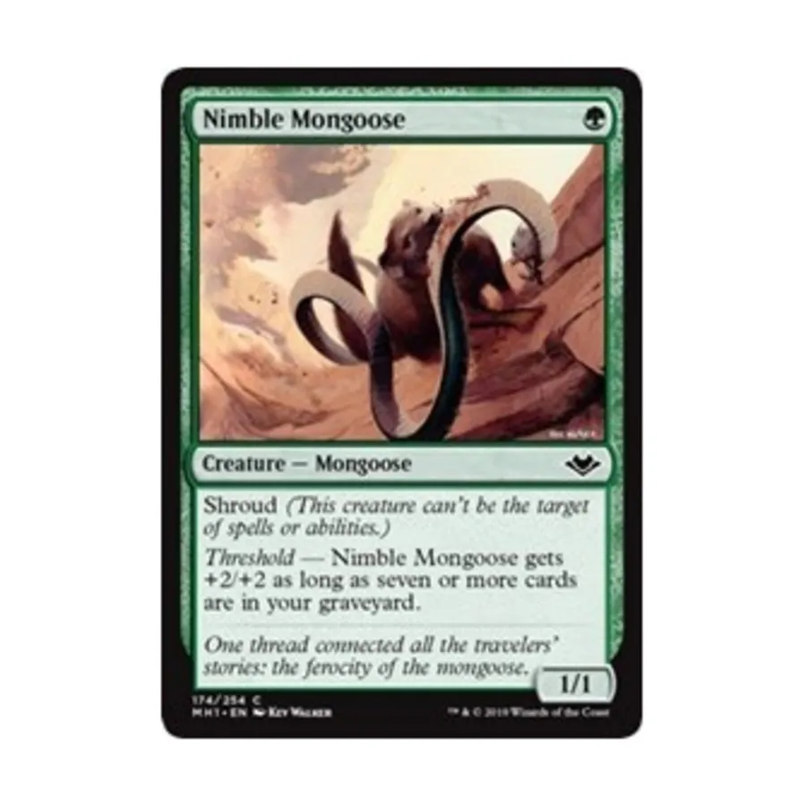 CCG Шустрый мангуст (С), MTG - Modern Horizons
CCG Шустрый мангуст (С), MTG - Modern Horizons