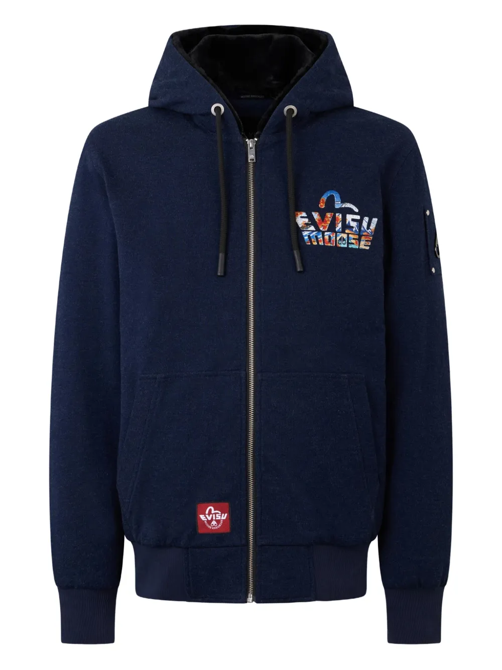 Худи на молнии из коллаборации с Evisu Moose Knuckles, синий
Худи на молнии из коллаборации с Evisu Moose Knuckles, синий