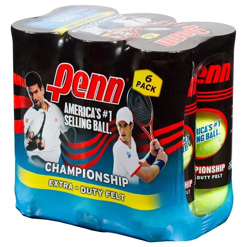 Теннисные мячи Penn Champion Extra Duty, 6 шт.
Теннисные мячи Penn Champion Extra Duty, 6 шт.