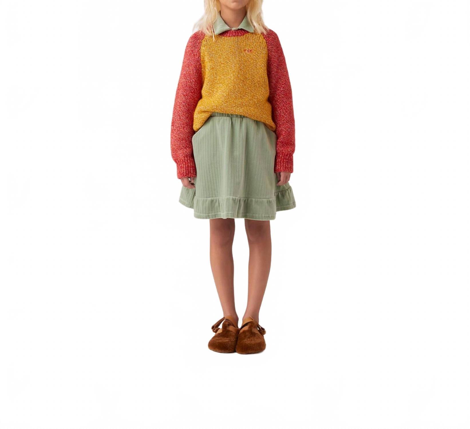 Кашемировый свитер из альпаки в желто-красном цвете The Sunday Collective
Кашемировый свитер из альпаки в желто-красном цвете The Sunday Collective