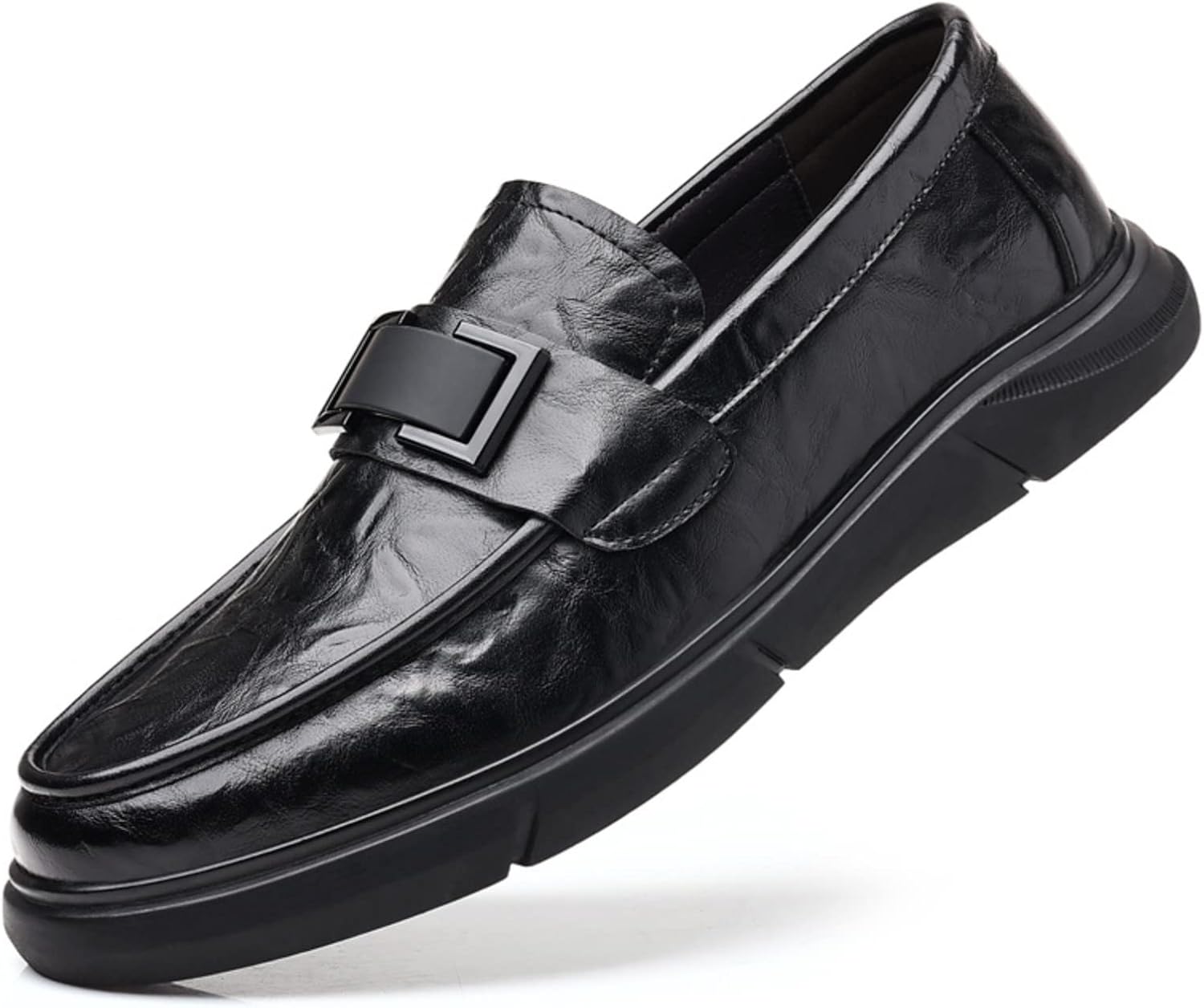Мужские лоферы из натуральной кожи для делового костюма, повседневные модные кожаные туфли для прогулок, модные ботинки-бини Vannida, черный
Мужские лоферы из натуральной кожи для делового костюма, повседневные модные кожаные туфли для прогулок, модные ботинки-бини Vannida, черный
