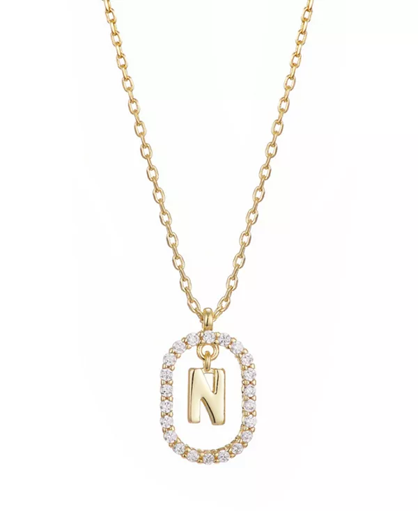 Ожерелье с плавающей буквой из позолоченного кубического циркония Adornia, gold-n
Ожерелье с плавающей буквой из позолоченного кубического циркония Adornia, gold-n