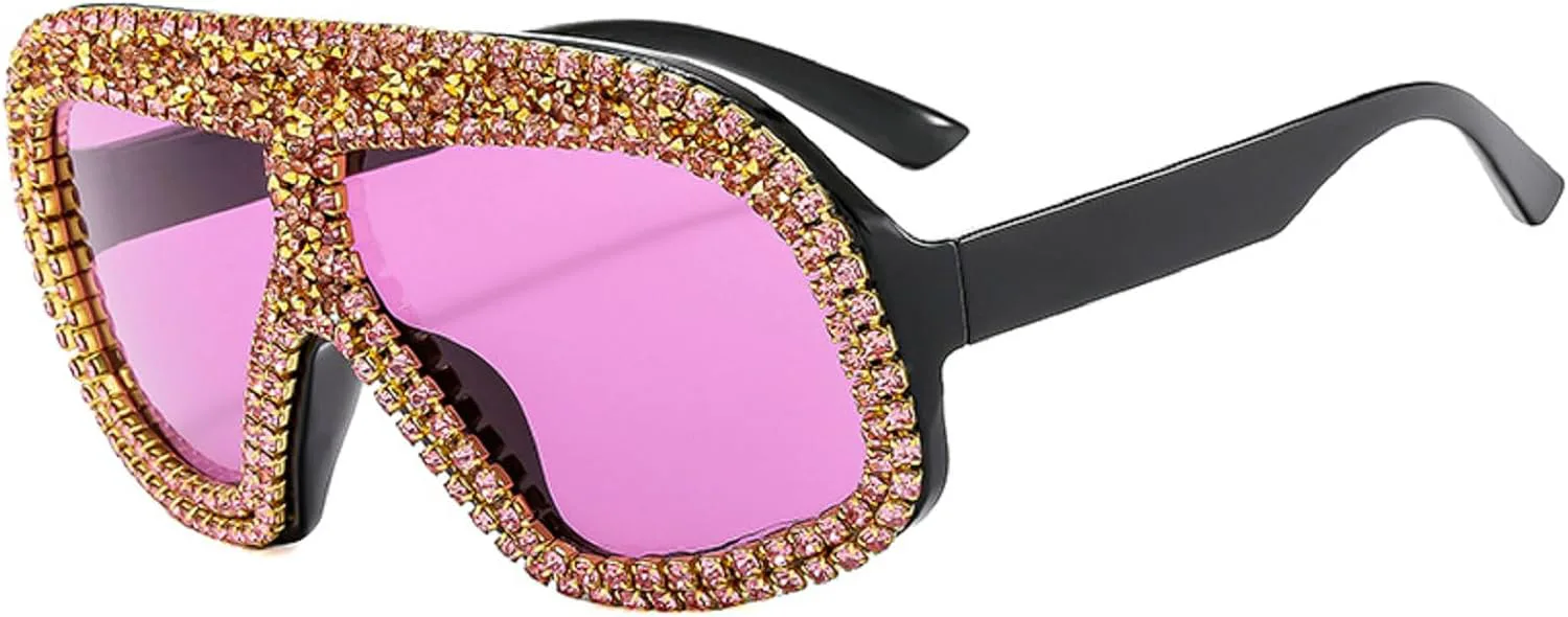 Модные солнцезащитные очки большого размера в форме щита, цельные, с бриллиантами, для женщин, блестящие, со стразами, солнцезащитные очки с кристаллами mincl, Purple
Модные солнцезащитные очки большого размера в форме щита, цельные, с бриллиантами, для женщин, блестящие, со стразами, солнцезащитные очки с кристаллами mincl, Purple