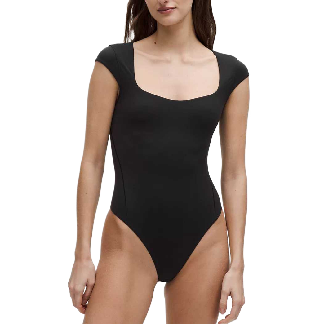 Боди женское с квадратным вырезом Lululemon, черный
Боди женское с квадратным вырезом Lululemon, черный