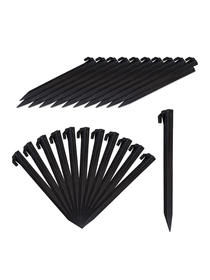 Relaxdays 32 колышка для палатки черного цвета
Relaxdays 32 колышка для палатки черного цвета