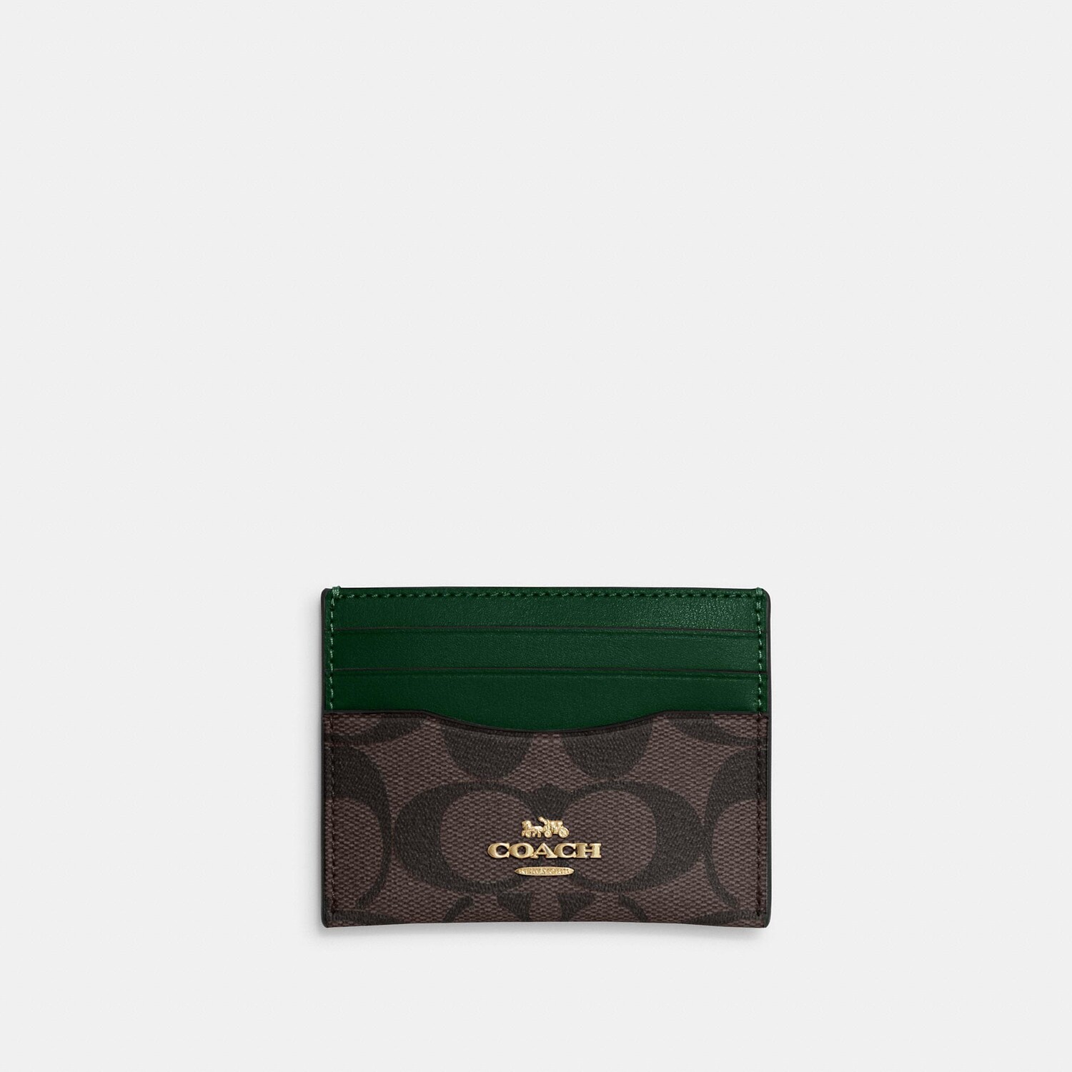 Тонкий чехол для визиток Coach Outlet из фирменной парусины, цвет Brown/Dark Pine
Тонкий чехол для визиток Coach Outlet из фирменной парусины, цвет Brown/Dark Pine