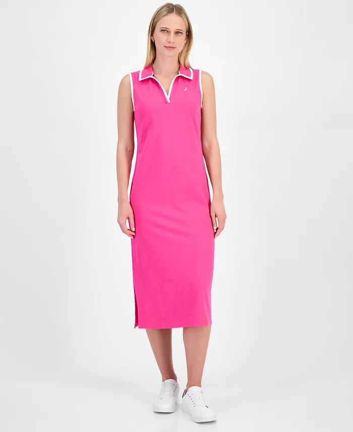 Женское миди-платье без рукавов с воротником Johnny Nautica Jeans, розовый
Женское миди-платье без рукавов с воротником Johnny Nautica Jeans, розовый