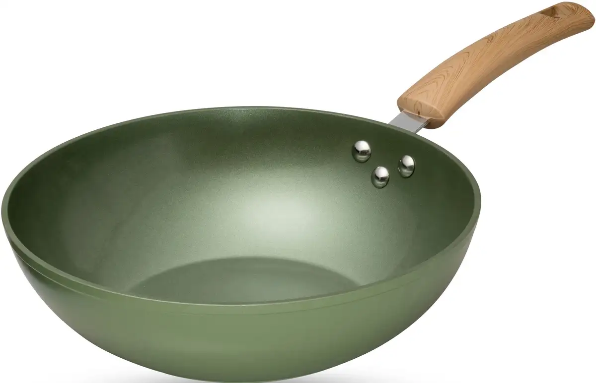 JUST VEGAN вок "CeraVegan", алюминий, (1 шт.), растительно-керамическое покрытие, индукция, Ø 28 см Ø 28 см + высота 8 см, темно-зеленый
JUST VEGAN вок "CeraVegan", алюминий, (1 шт.), растительно-керамическое покрытие, индукция, Ø 28 см Ø 28 см + высота 8 см, темно-зеленый