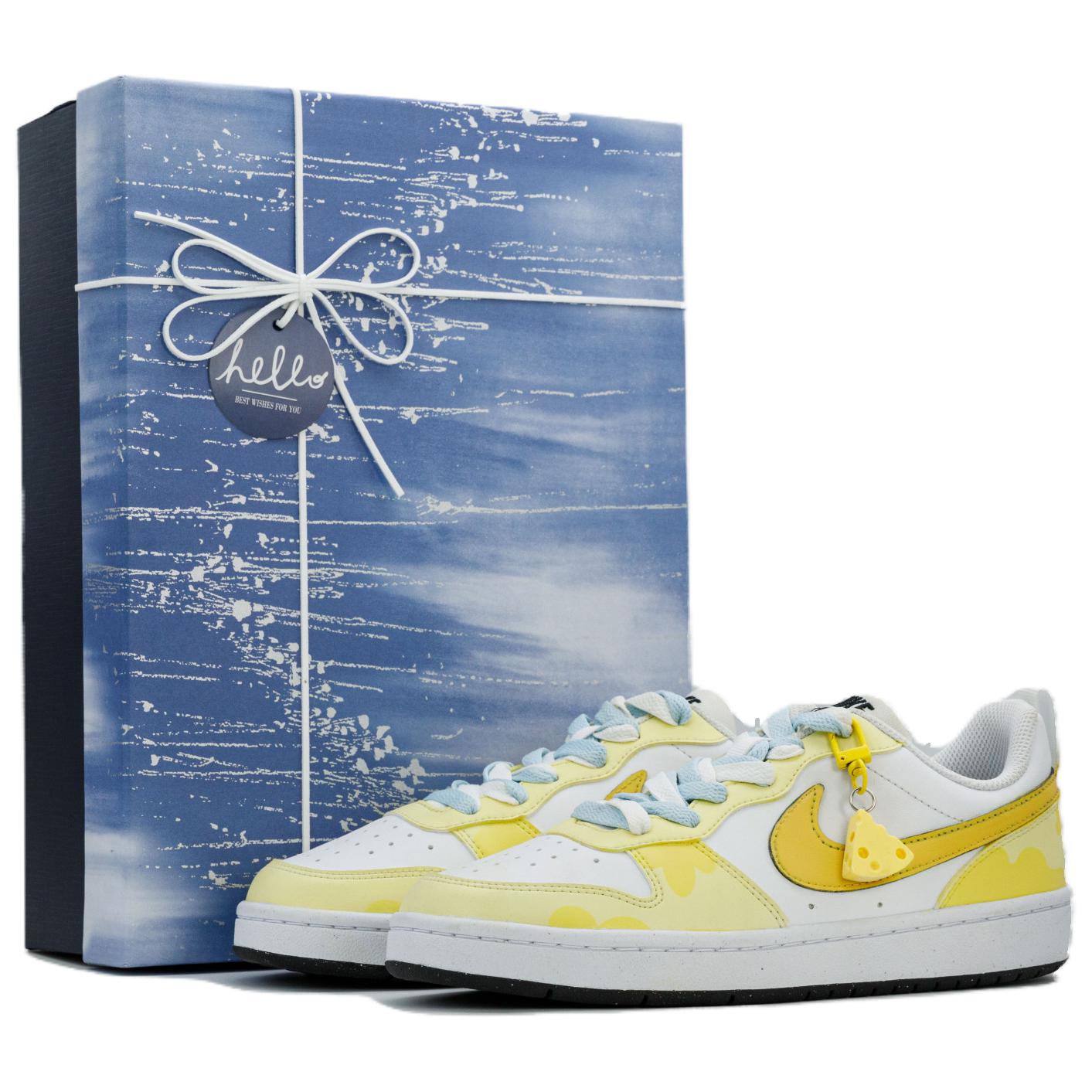 Nike Низкие противоскользящие амортизирующие кроссовки Court Borough для скейтбординга, желтые, белые, подростковые
Nike Низкие противоскользящие амортизирующие кроссовки Court Borough для скейтбординга, желтые, белые, подростковые