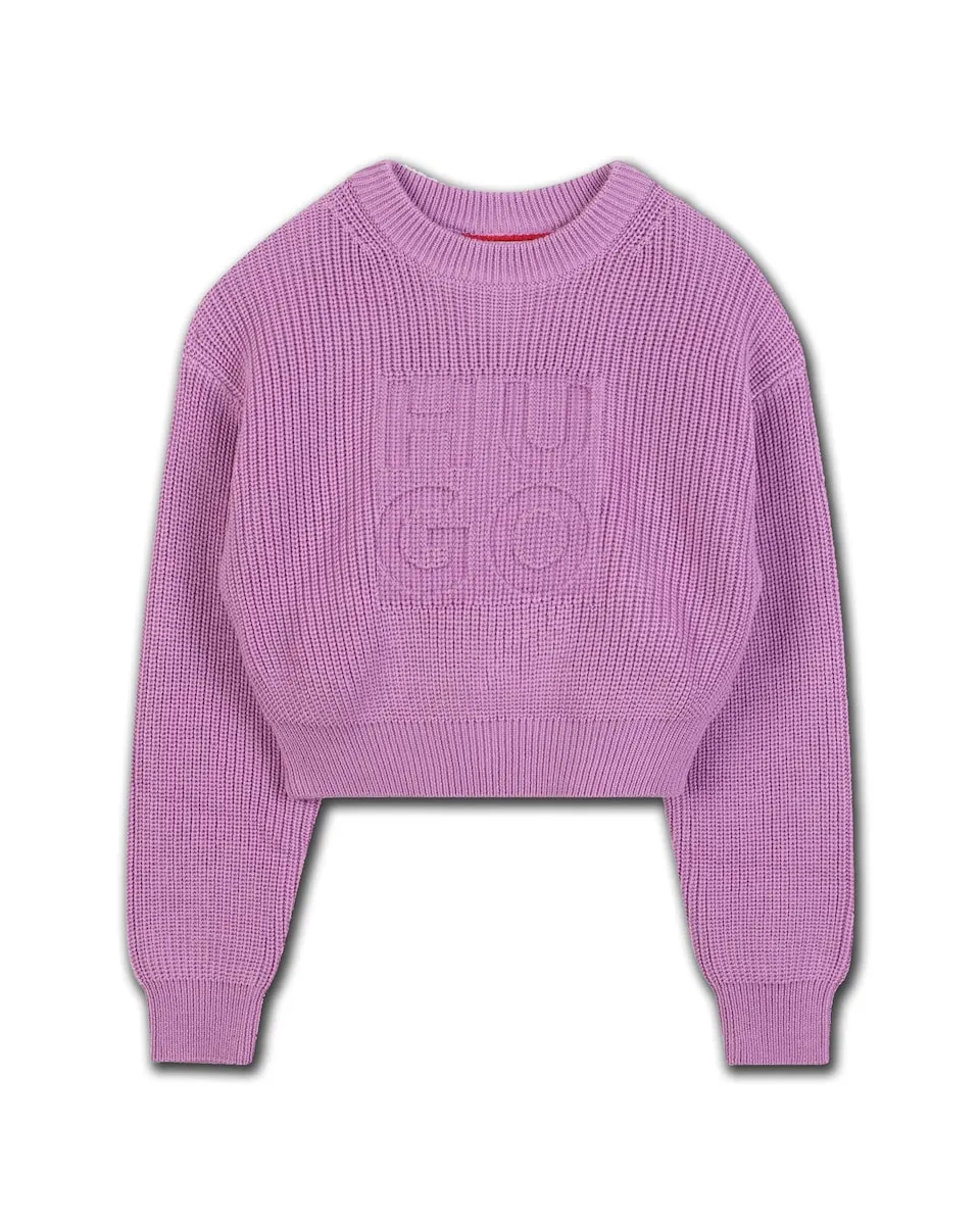 Детский джемпер фиолетового цвета с длинными рукавами Hugo
Детский джемпер фиолетового цвета с длинными рукавами Hugo