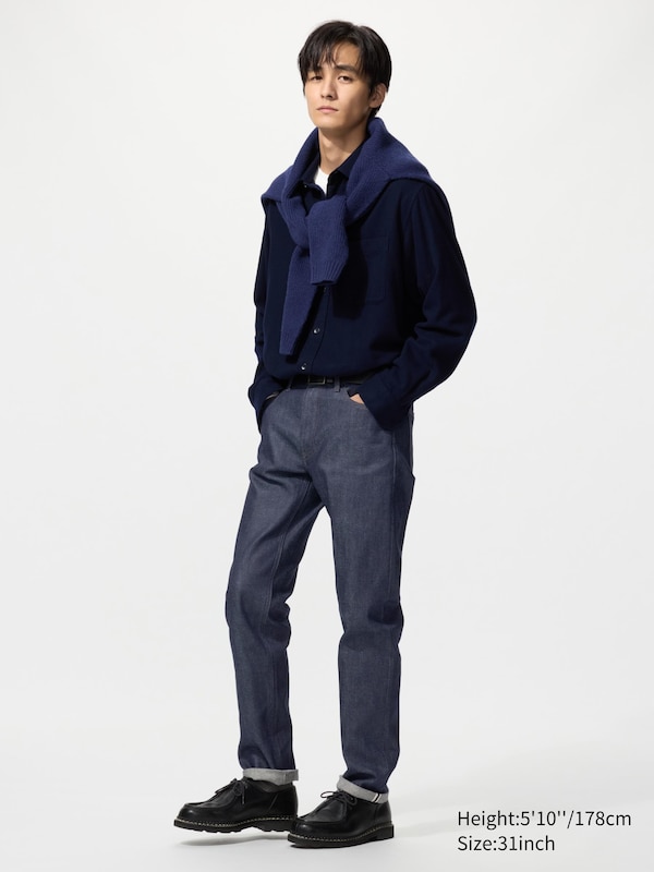 Джинсы selvedge, прямые slim Uniqlo, 69 navy
Джинсы selvedge, прямые slim Uniqlo, 69 navy