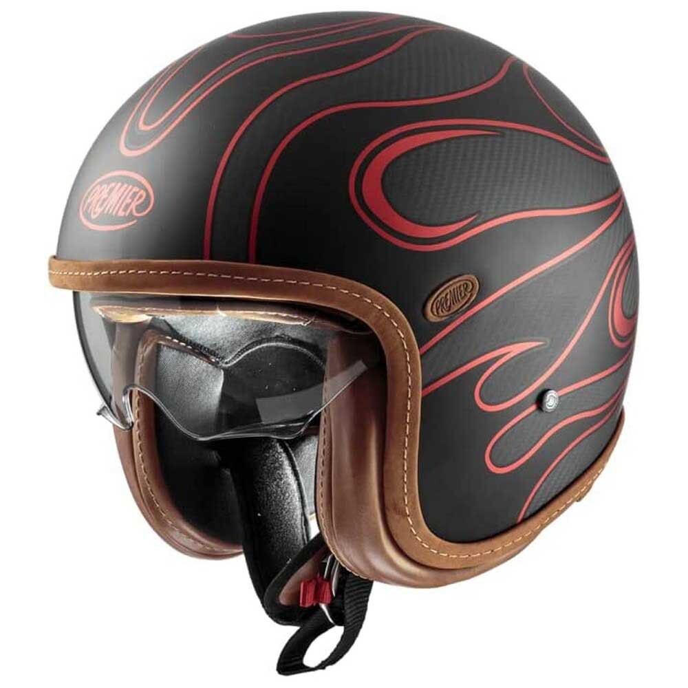 Открытый шлем Premier Helmets 23 VintagePlatin Ed. Carbon FR BM 22.06, черный 
Открытый шлем Premier Helmets 23 VintagePlatin Ed. Carbon FR BM 22.06, черный
