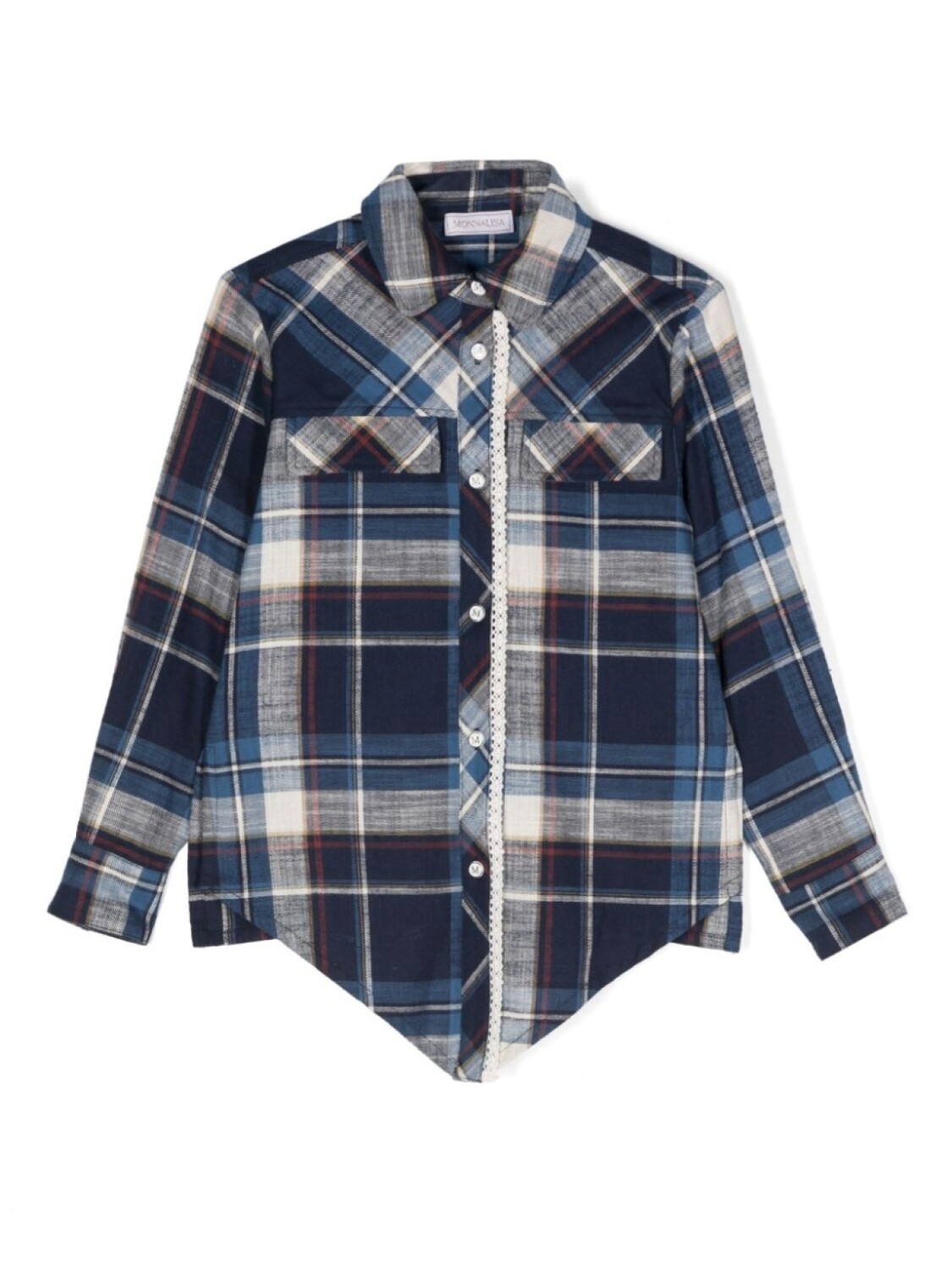 Monnalisa рубашка в клетку, синий
Monnalisa рубашка в клетку, синий