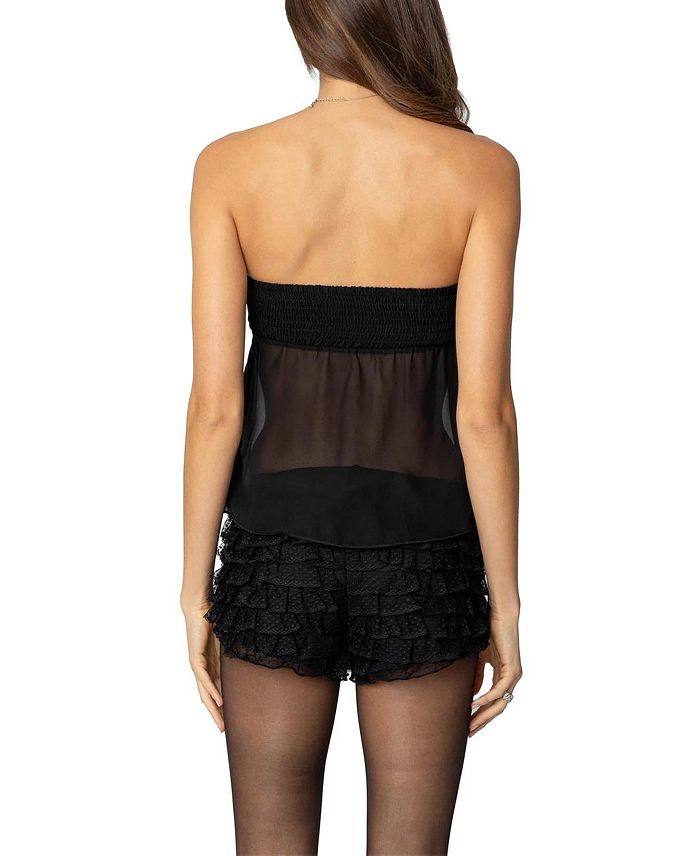 Шифоновый топ без бретелек с принтом «Морская звезда» Edikted, черный
Шифоновый топ без бретелек с принтом «Морская звезда» Edikted, черный