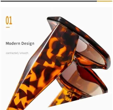 Квадратные солнцезащитные очки большого размера 2027 года для женщин, винтажные солнцезащитные очки для мужчин и женщин с защитой от УФ-излучения UV400 MTZJH, Leopard
Квадратные солнцезащитные очки большого размера 2027 года для женщин, винтажные солнцезащитные очки для мужчин и женщин с защитой от УФ-излучения UV400 MTZJH, Leopard