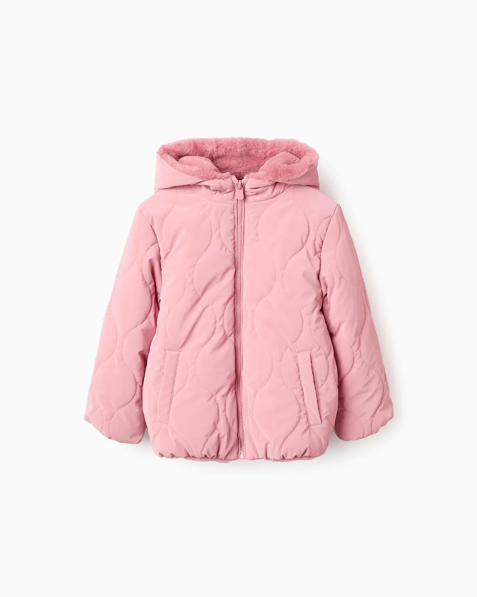 Детская утепленная куртка с капюшоном на искусственном меху Zippy, розовый
Детская утепленная куртка с капюшоном на искусственном меху Zippy, розовый