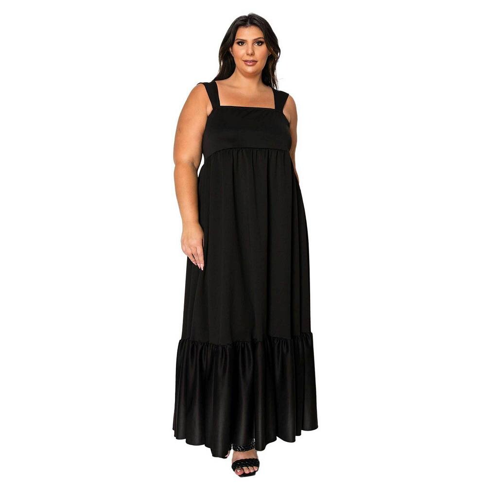 Плюс размер Платье макси Angelika с оборками по подолу L I V D, черный
Плюс размер Платье макси Angelika с оборками по подолу L I V D, черный