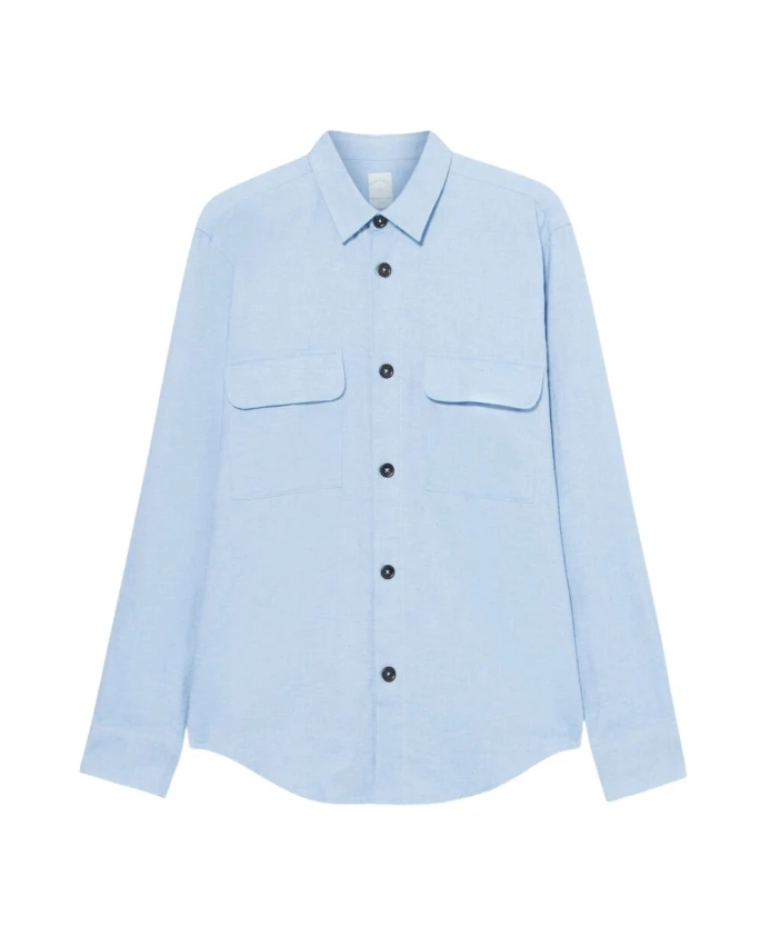 Рубашка из хлопчатобумажной фланели с накладными карманами. Brooks Brothers, синий
Рубашка из хлопчатобумажной фланели с накладными карманами. Brooks Brothers, синий