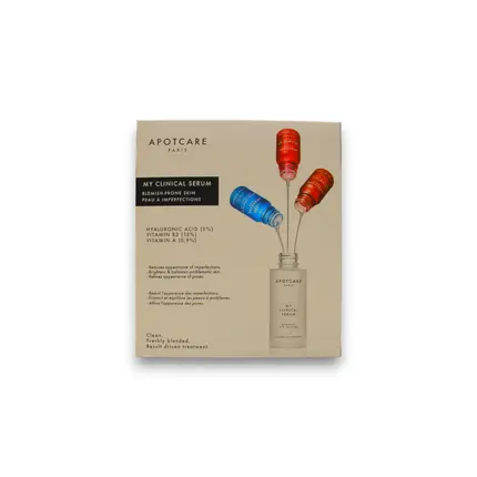 Apotcare My Clinical Serum Set — включает сыворотку против покраснений с витамином B3, сыворотку против морщин с ретиноидом витамина A и сыворотку против старения с гиалуроновой кислотой, каждая по 10 мл Apot.Care
Apotcare My Clinical Serum Set — включает сыворотку против покраснений с витамином B3, сыворотку против морщин с ретиноидом витамина A и сыворотку против старения с гиалуроновой кислотой, каждая по 10 мл Apot.Care