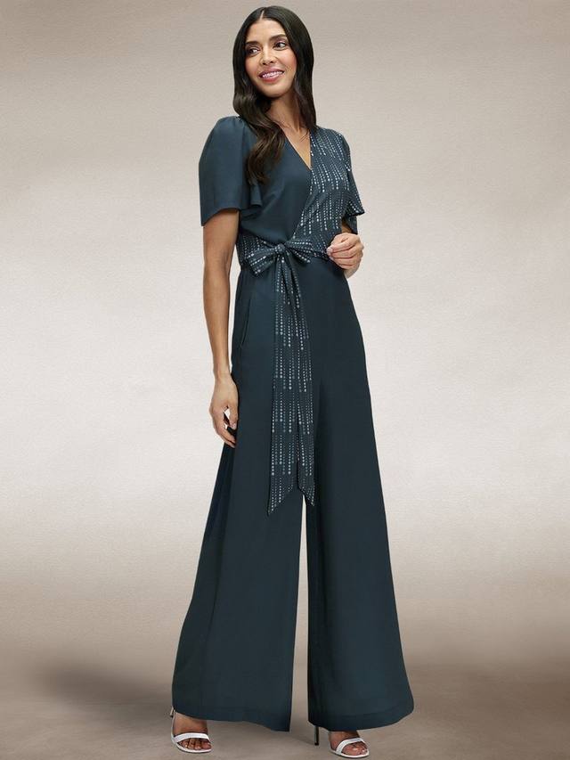 Комбинезон с принтом поверх обертки HotSquash, цвет Teal Drops 
Комбинезон с принтом поверх обертки HotSquash, цвет Teal Drops