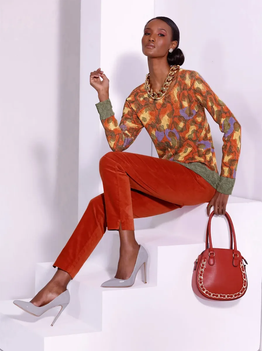 Creation L вязаный свитер "Пуловер", хаки
Creation L вязаный свитер "Пуловер", хаки