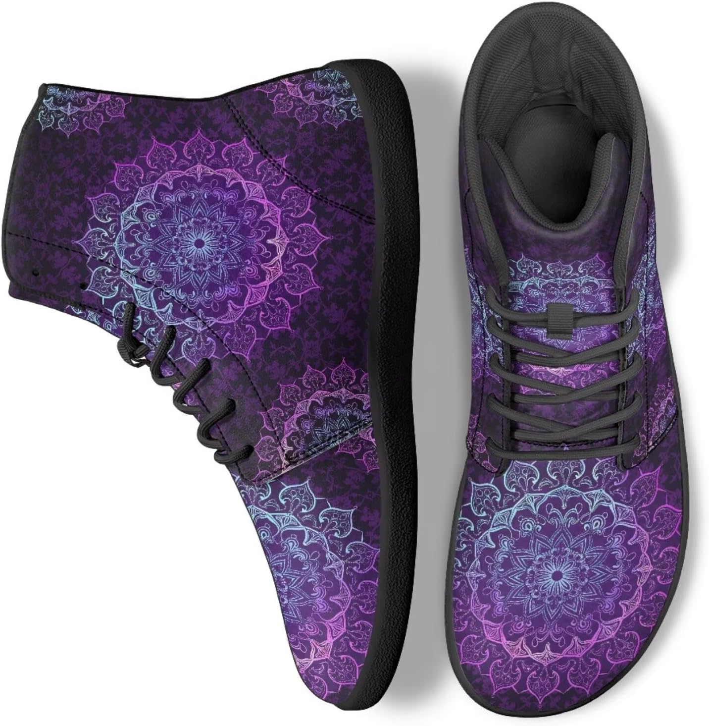 Женские бохо кроссовки с мандалой и цветочным узором, дышащие, высокие, для ходьбы, офиса и путешествий Ecaestolph, фиолетовый
Женские бохо кроссовки с мандалой и цветочным узором, дышащие, высокие, для ходьбы, офиса и путешествий Ecaestolph, фиолетовый