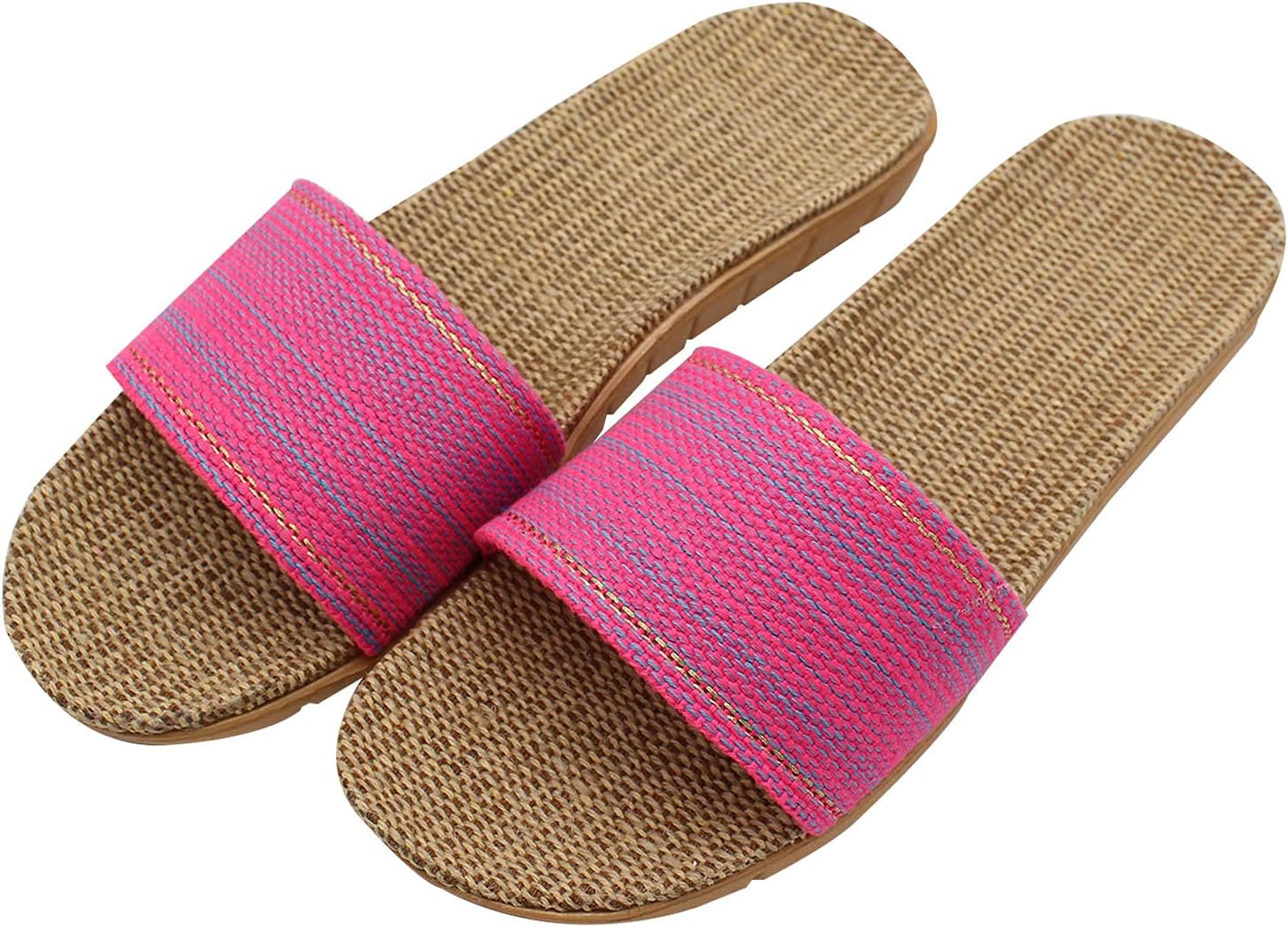 Летние домашние тапочки Hwayslon из льна унисекс с противоскользящей подошвой, розовый
Летние домашние тапочки Hwayslon из льна унисекс с противоскользящей подошвой, розовый