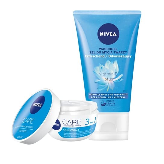 Набор питательный крем NIVEA + очищающий гель для лица
Набор питательный крем NIVEA + очищающий гель для лица