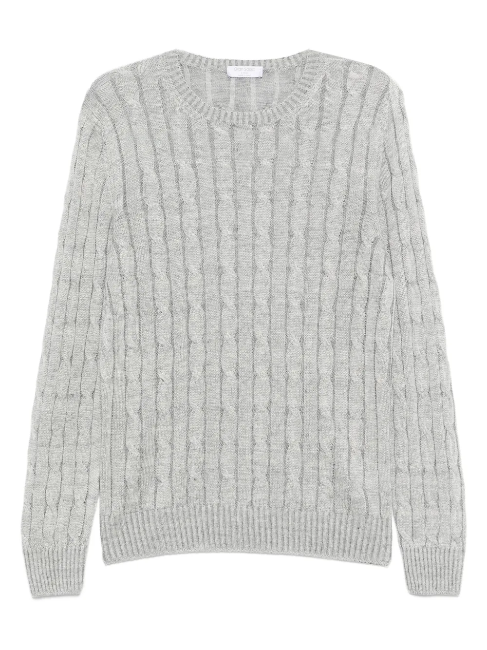 Свитер фактурной вязки с круглым вырезом Gran Sasso, серый
Свитер фактурной вязки с круглым вырезом Gran Sasso, серый