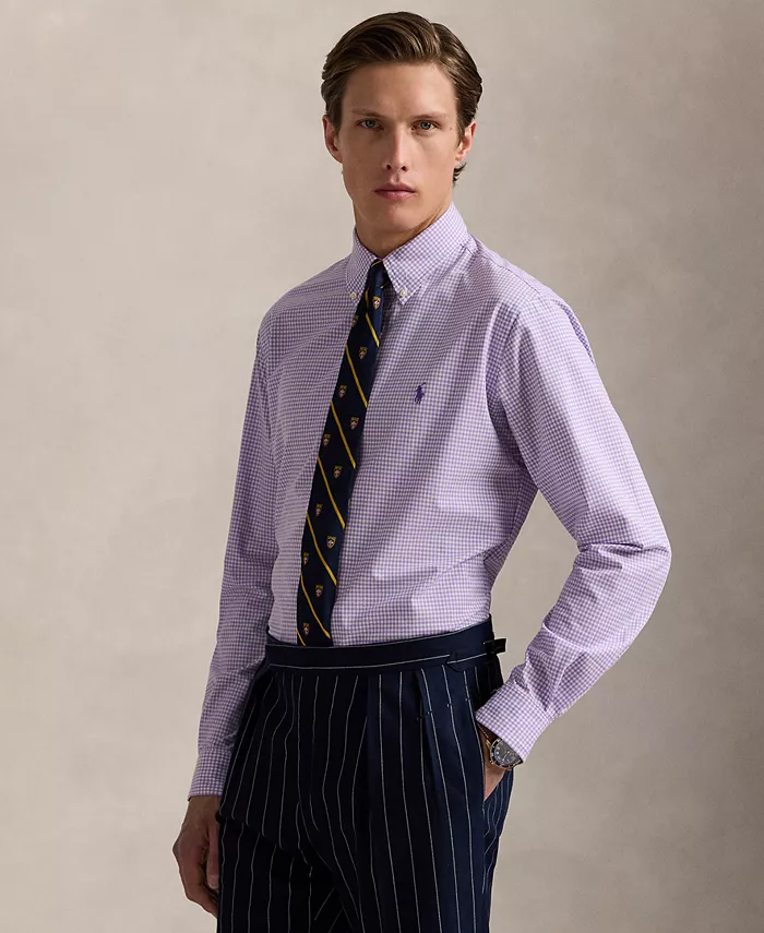 Мужская рубашка из стретч-поплина в клетку, приталенного кроя Polo Ralph Lauren, мультиколор
Мужская рубашка из стретч-поплина в клетку, приталенного кроя Polo Ralph Lauren, мультиколор