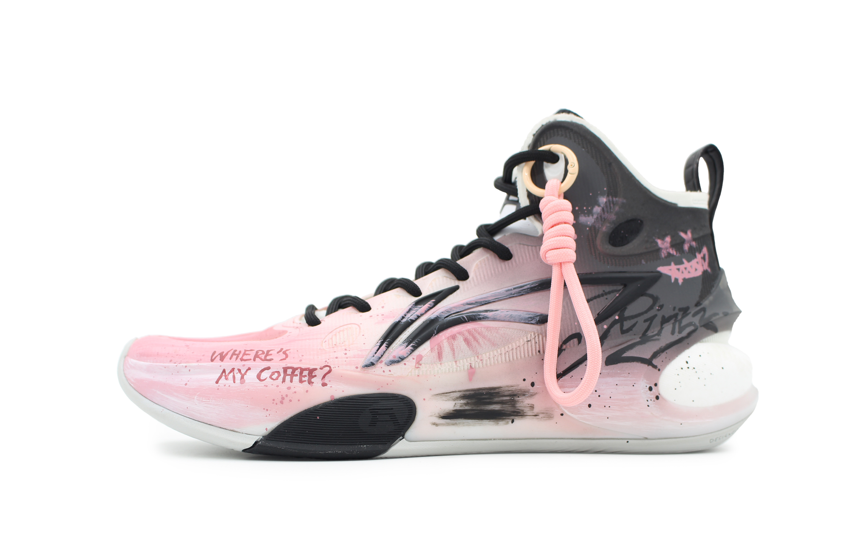 LINING Баскетбольные кроссовки YuShuai 17 с высоким верхом, устойчивые к истиранию и скольжению, мужские, черно-розовые
LINING Баскетбольные кроссовки YuShuai 17 с высоким верхом, устойчивые к истиранию и скольжению, мужские, черно-розовые