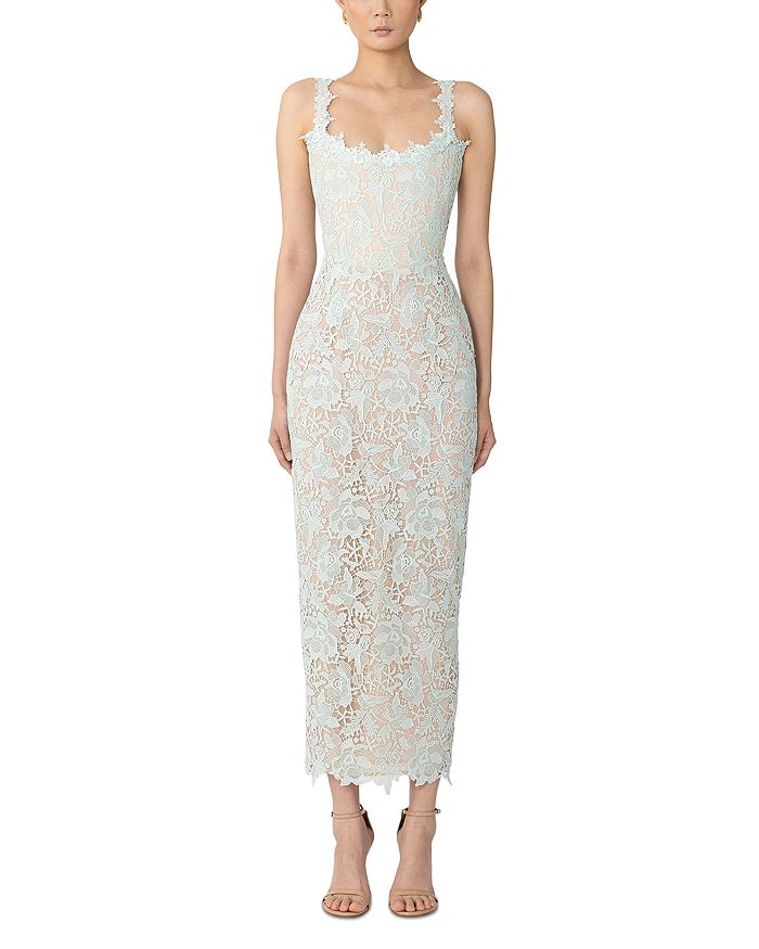 Коралловое кружевное платье Coraline SAU LEE, зеленый 
Коралловое кружевное платье Coraline SAU LEE, зеленый