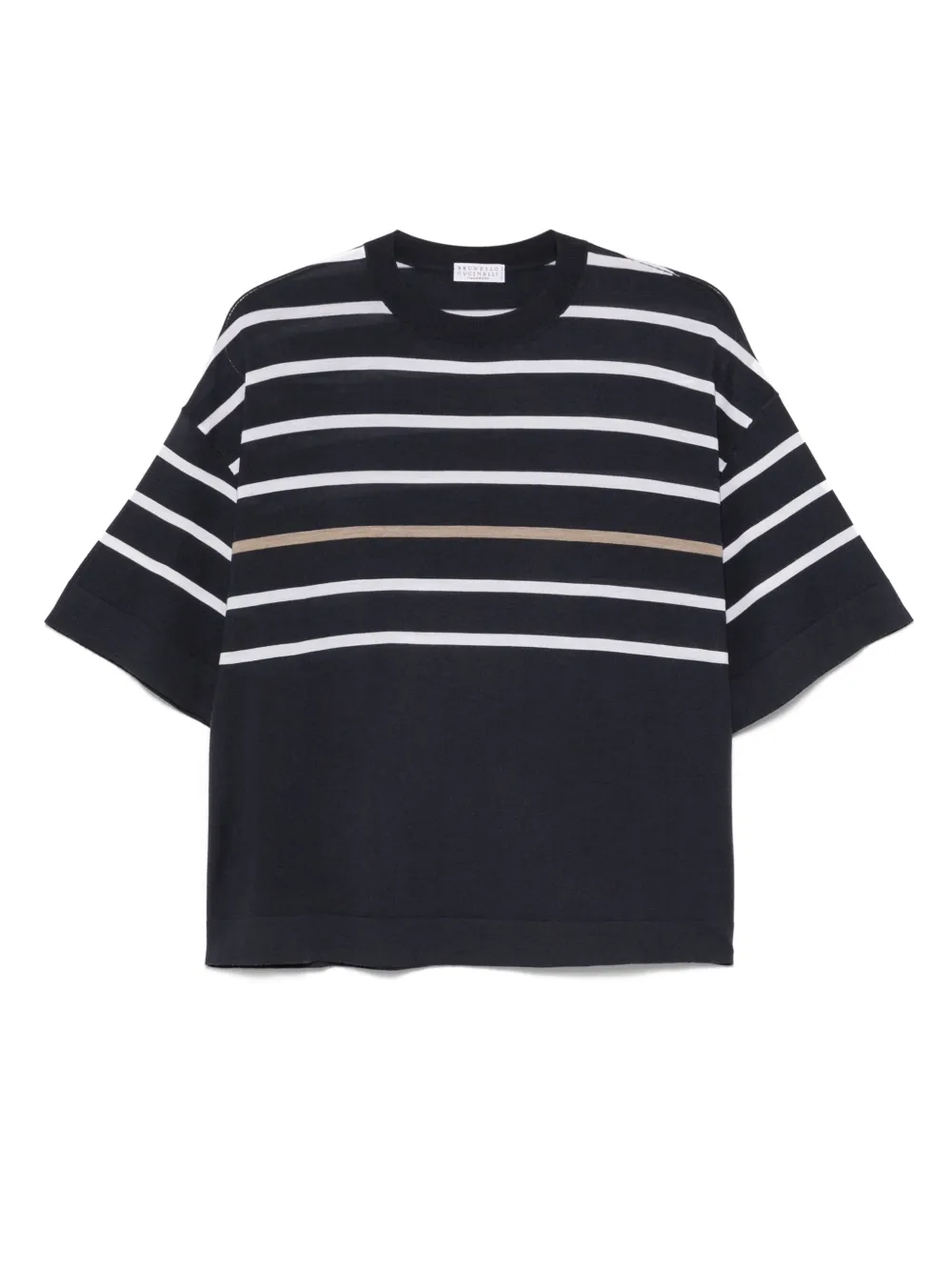 Футболка в полоску Brunello Cucinelli, синий
Футболка в полоску Brunello Cucinelli, синий