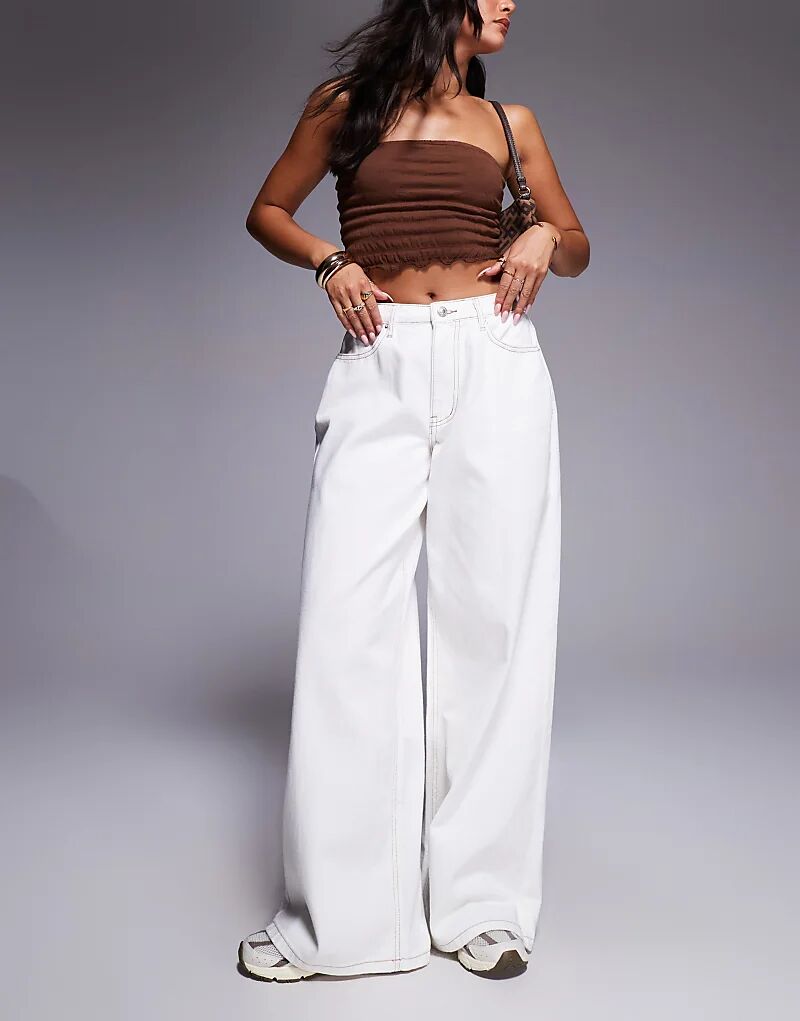 Джинсы Princess Polly Naylor со средней посадкой и контрастной строчкой, широкие, кремового цвета
Джинсы Princess Polly Naylor со средней посадкой и контрастной строчкой, широкие, кремового цвета