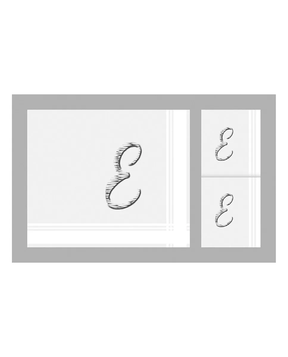 Футляр из 3 мужских хлопковых носовых платков с инициалами Guasch
Футляр из 3 мужских хлопковых носовых платков с инициалами Guasch