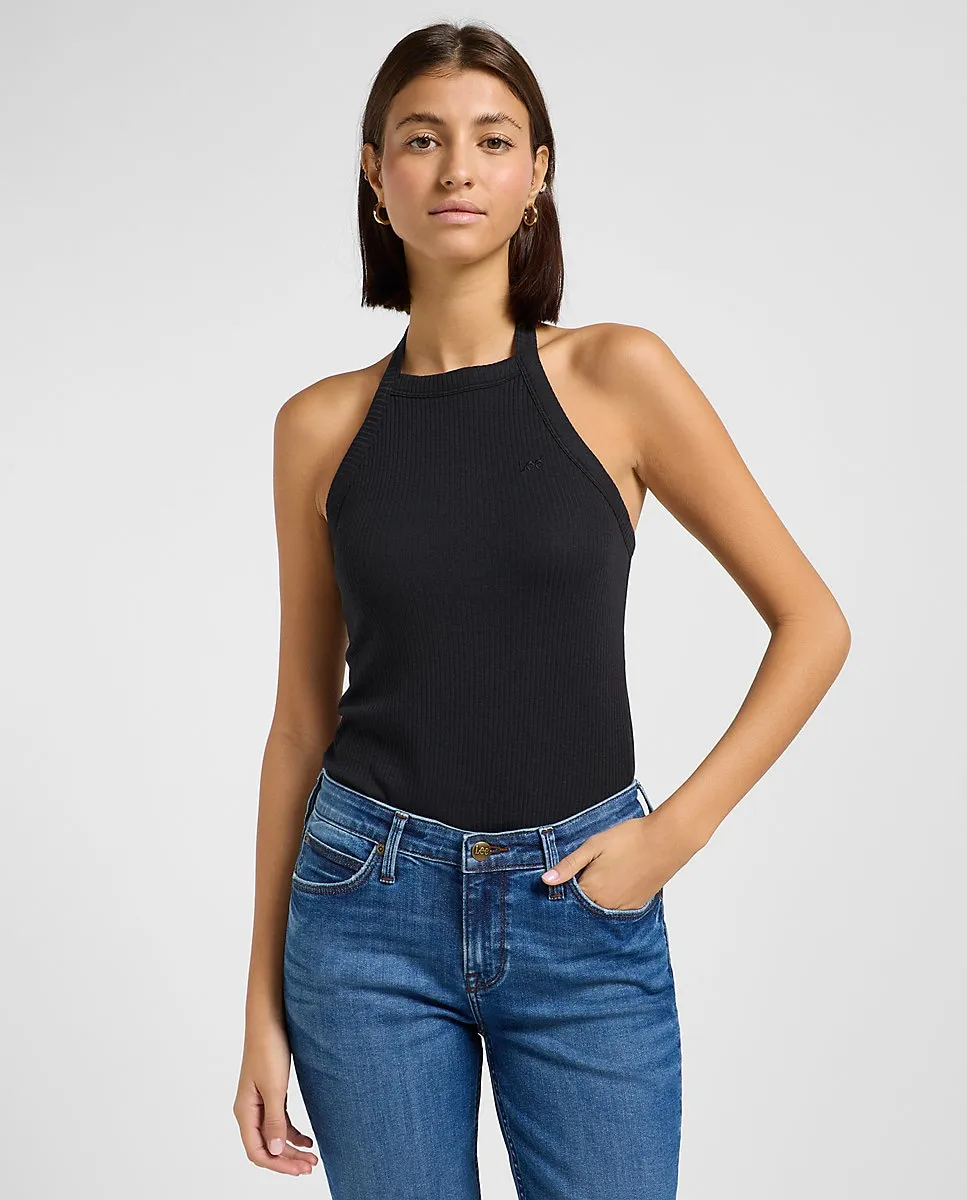 Женская майка с открытой спиной Lee, черный 
Женская майка с открытой спиной Lee, черный