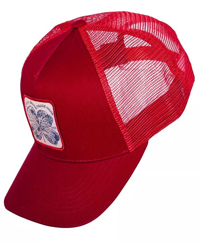 Кепка дальнобойщика с нашивкой клевера Lucky Brand, красный
Кепка дальнобойщика с нашивкой клевера Lucky Brand, красный