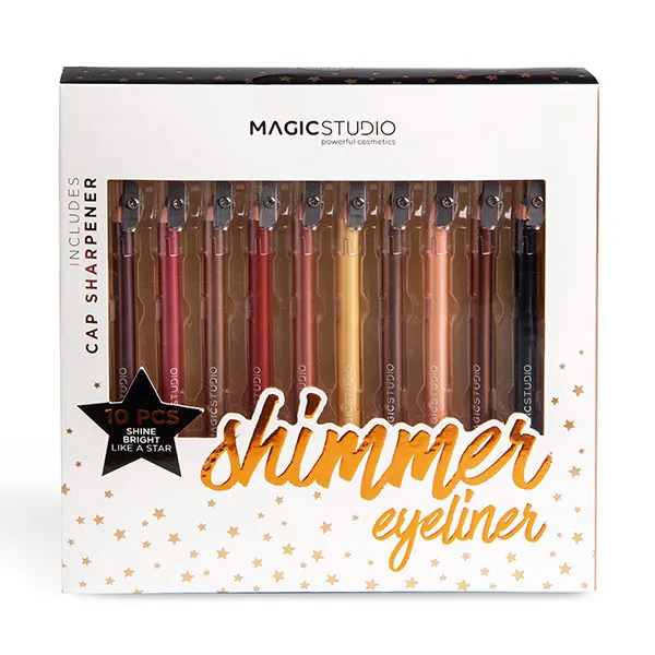 Набор карандашей для глаз Shimmer Eyeliner Magic Studio, 1 UD
Набор карандашей для глаз Shimmer Eyeliner Magic Studio, 1 UD