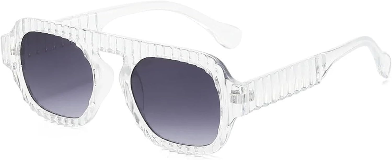 Винтажные солнцезащитные очки с плоской верхней частью, полосатой волнистой оправой, в стиле панк, роскошные, с защитой от УФ-излучения UV400, для женщин и мужчин TYUVIVO, 3
Винтажные солнцезащитные очки с плоской верхней частью, полосатой волнистой оправой, в стиле панк, роскошные, с защитой от УФ-излучения UV400, для женщин и мужчин TYUVIVO, 3