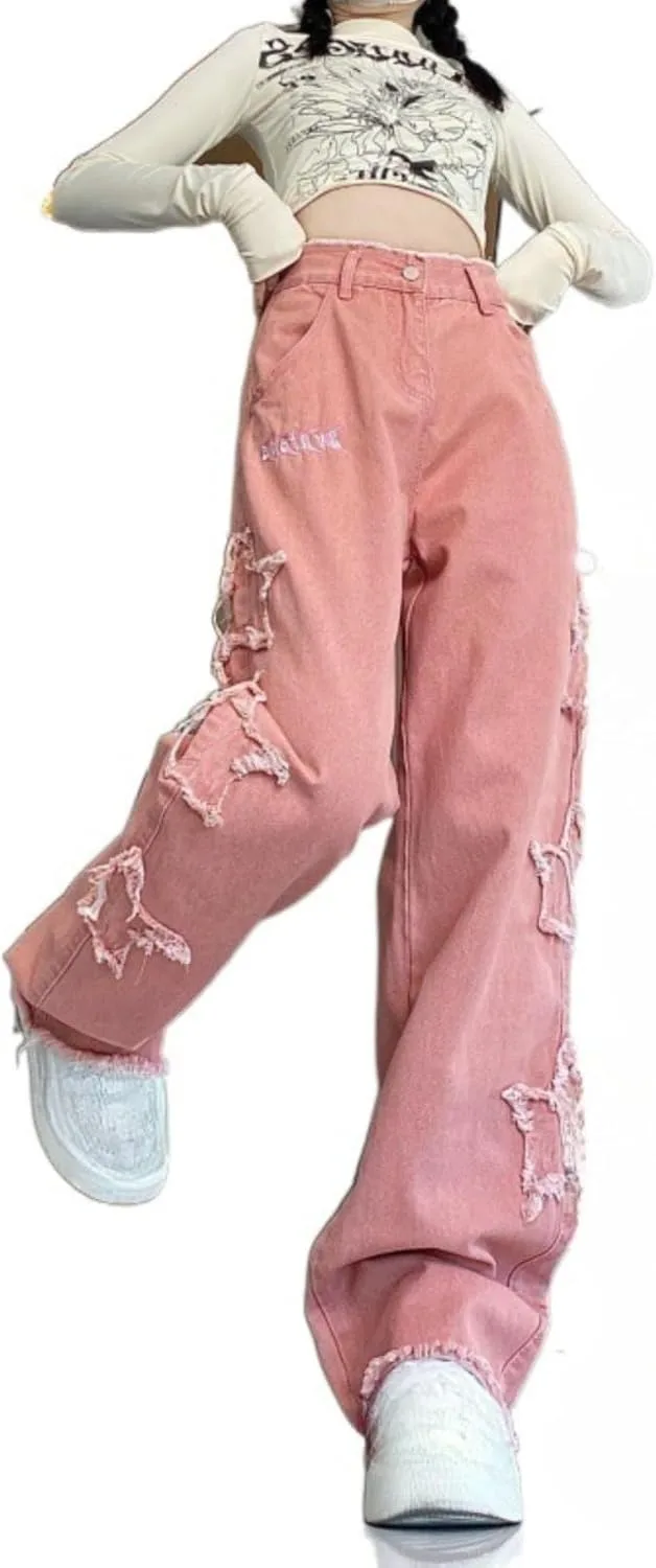 Джинсы Y2K с высокой талией для женщин — грундж-карго с принтом Hesaco
Джинсы Y2K с высокой талией для женщин — грундж-карго с принтом Hesaco