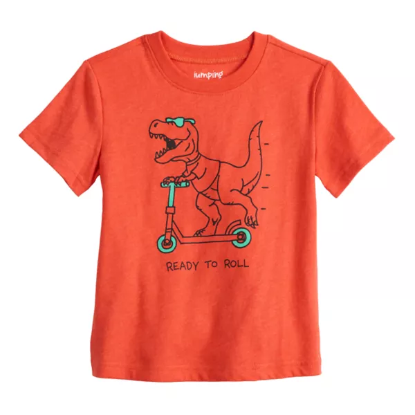 Футболка с коротким рукавом и принтом для мальчиков Baby & Toddler Jumping Beans, цвет orange trex roll
Футболка с коротким рукавом и принтом для мальчиков Baby & Toddler Jumping Beans, цвет orange trex roll