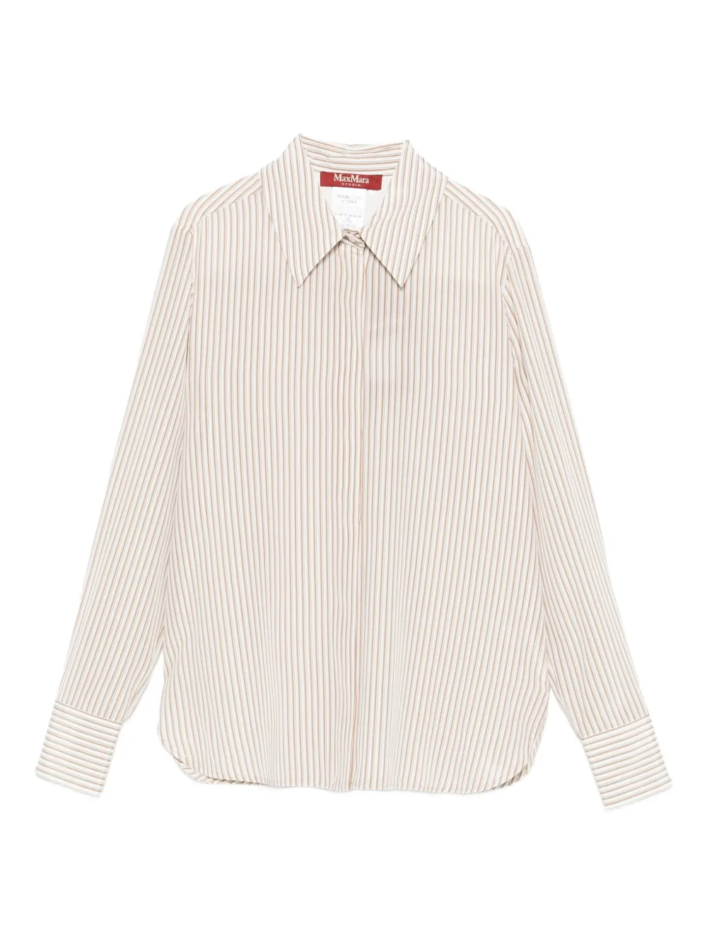 Флиртующая рубашка в полоску Max Mara, нейтральный
Флиртующая рубашка в полоску Max Mara, нейтральный